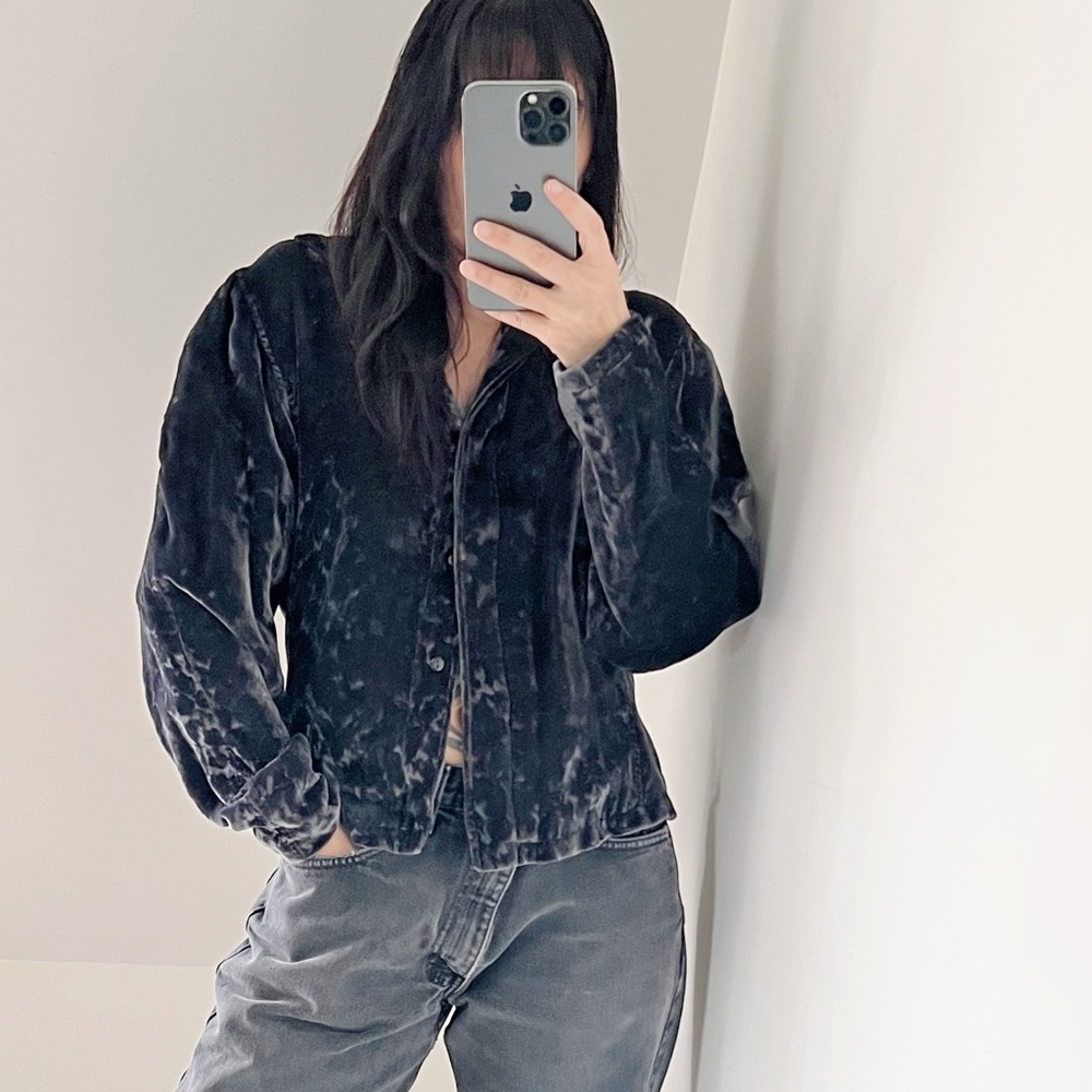 Vintage Kenzo Velvet Jacket Made in France 42